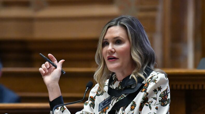 Senate Minority Caucus Chairwoman Elena Parent supports a call by the Senate's GOP leadership to investigate how taxpayers' dollars were used to fund a European trip led by then-Lt. Gov. Geoff Duncan and Butch Miller, the Senate president pro tem at the time. “I think when taxpayer dollars are spent, there should be a level of transparency and accountability to the public for those expenditures,” said Parent, an Atlanta Democrat. “The pubic deserves to know how much was spent and what it was spent on.” (Hyosub Shin / Hyosub.Shin@ajc.com)