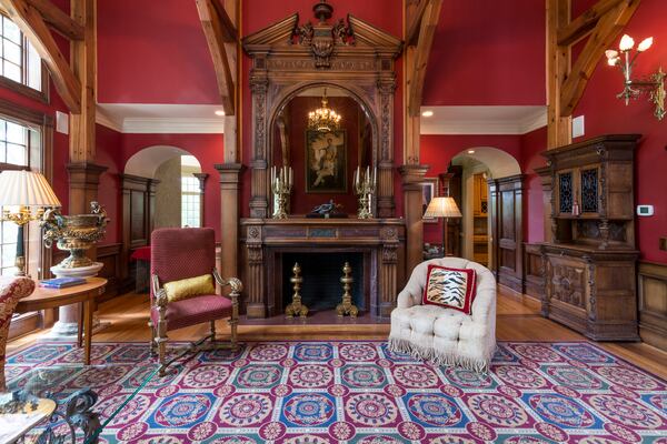 A look at 3863 Streamside Drive in Marietta, which is being sold for $2.5 million. The 12,000-square-foot castle sits on an acre just off Sope Creek.