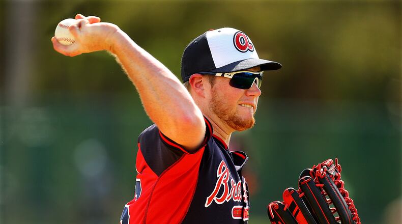 Craig Kimbrel delivers a pitch during a March 1 spring-training workout (Curtis Compton / ccompton@ajc.com)