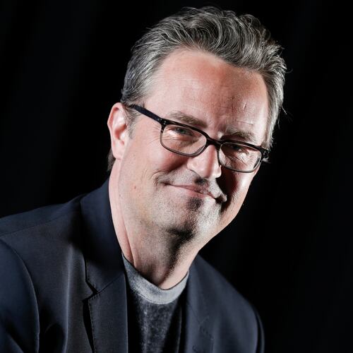 FILE - Matthew Perry poses for a portrait in New York on Feb. 17, 2015. (Photo by Brian Ach/Invision/AP, File)