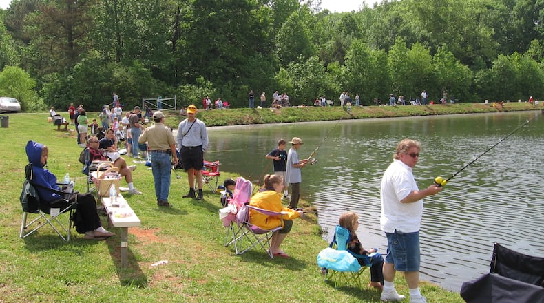 The Cobb Parks annual fishing rodeo will be offered at four parks: Lost Mountain (July 10), Ebenezer Downs (July 17), Hyde Farm (July 24) and Furr Family (July 31).