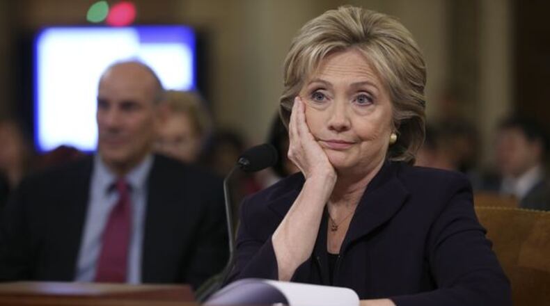 You can just see her thinking: "None ... 999 ... at this point, what difference does it make?" (Doug Mills / The New York Times)