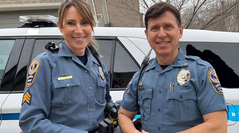 Sgt. Michele Pihera and her husband, Officer Scott Pihera, met during a training class at the Gwinnett County Police Department.