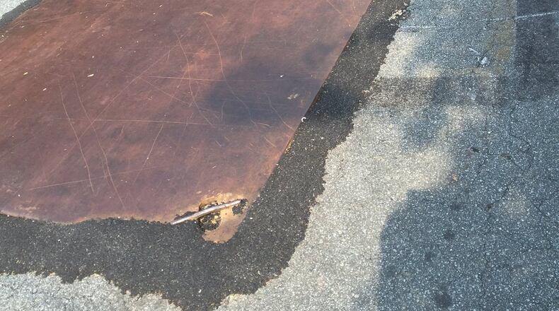 Fred Roberts will be a happy man if his road gets fixed in DeKalb County. Photo/Fred Roberts.