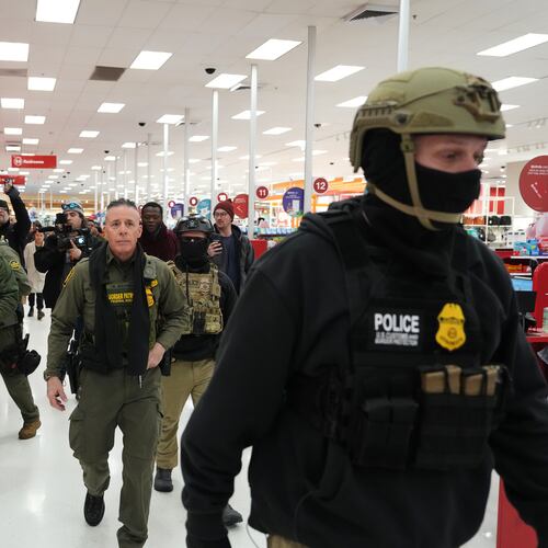 FILE - U.S. Border Patrol Cmdr. Gregory Bovino walks through a Target store Jan. 11, 2026, in St. Paul, Minn. (AP Photo/Adam Gray, File)