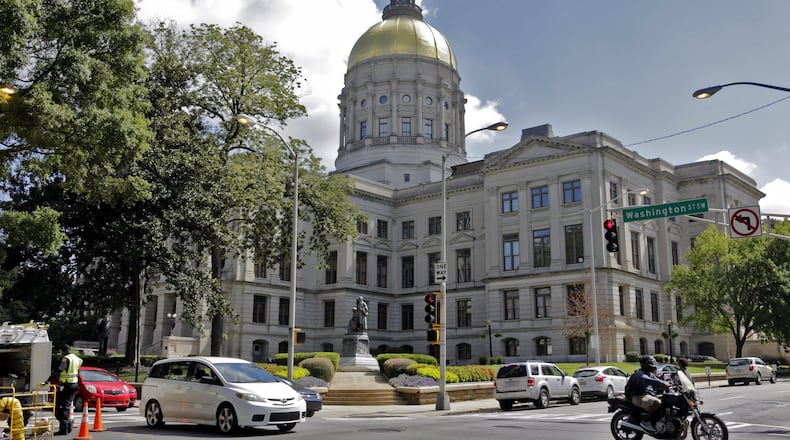 September 20, 2016 - Atlanta - Georgia State Capitol, the Gold Dome. Downtown Atlanta, Fulton County, Georgia. BOB ANDRES /BANDRES@AJC.COM