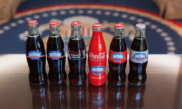 Coca-Cola has produced six custom Coke bottles to commemorate each U.S. presidential inauguration since 2005. Trump was presented the first Diet Coke bottle to be given as a part of this tradition.