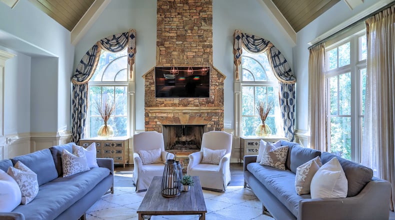 This is the inside of a home Braves legend Chipper Jones used to live in. It's being sold for $3.75 million.