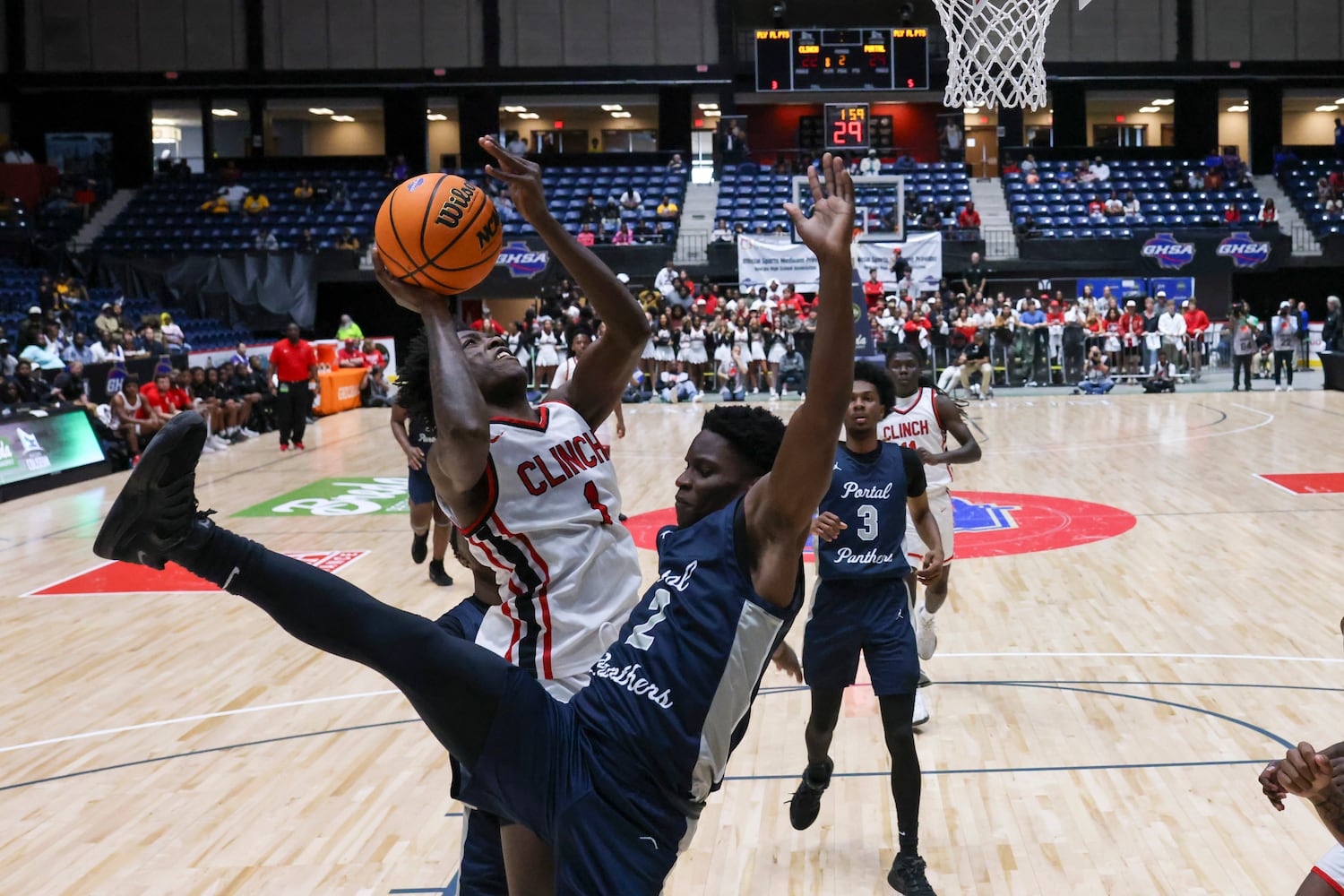 Class A Division 2 Boys State Championship game between Clinch County and Portal