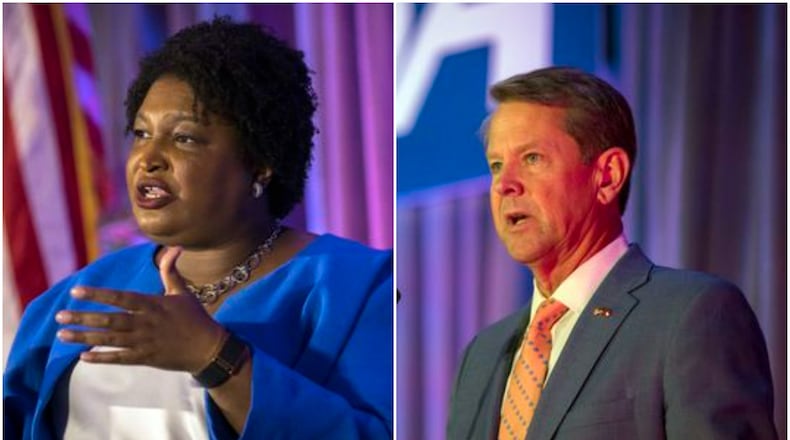 Democratic gubernatorial candidate Stacey Abrams and Republican Gov. Brian Kemp have both made strong use of leadership committees, a fundraising tool that the GOP-led General Assembly created in 2021. The committees, which only a select few of office-seekers can use, allow for unlimited donations as well as coordination between the committee and a candidate's campaign. (AJC Photo/Stephen B. Morton).