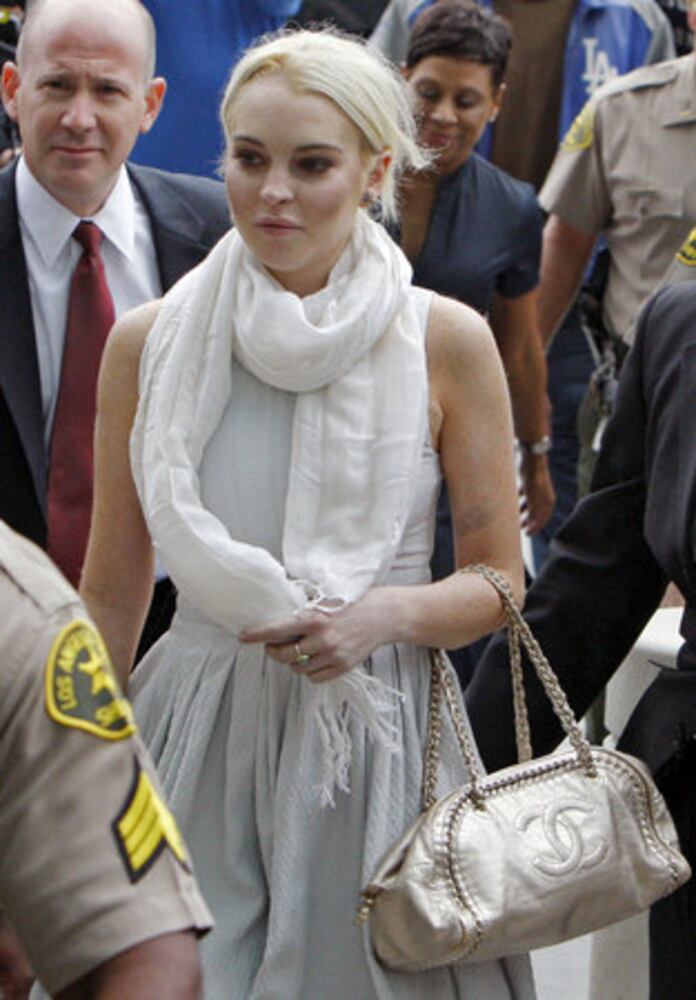 Lindsay Lohan's courtroom chic