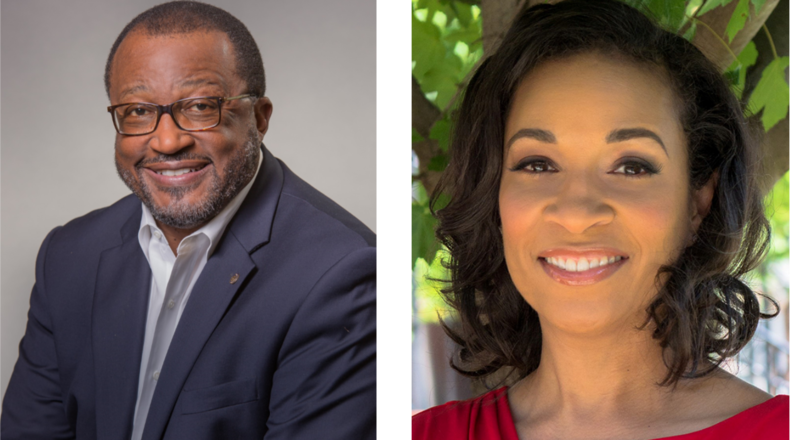 Men Stopping Violence, a DeKalb-based nonprofit, will honor C. David Moody, Jr., author of Fighting Through the Fear: My Journey of Healing from Childhood Sexual Abuse, and Cherie Wilson, credited with helping integrate domestic violence prevention into Bank of America’s employee assistance program, at its fundraiser on Sept. 19. Photos provided by Men Stopping Violence.