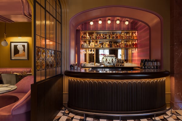 Smith Hanes Studio designed the interior of Brasserie Margot, the Four Seasons Hotel's Parisian-inspired restaurant. (Courtesy of Tomas Espinoza)