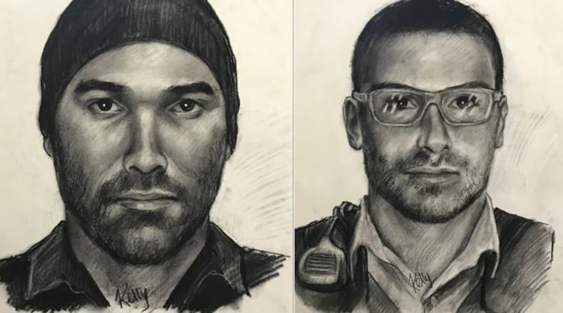 Police released sketches Wednesday of suspects in two sexual assaults. Atlanta police released the sketch on the left and Cobb County police released the sketch on the right. Investigators believe the same man could be responsible for both assaults.