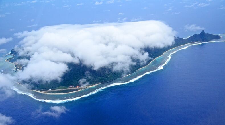 An aerial view of the American Samoa island of Ofu. (Christopher Reynolds/Los Angeles Times/TNS)
