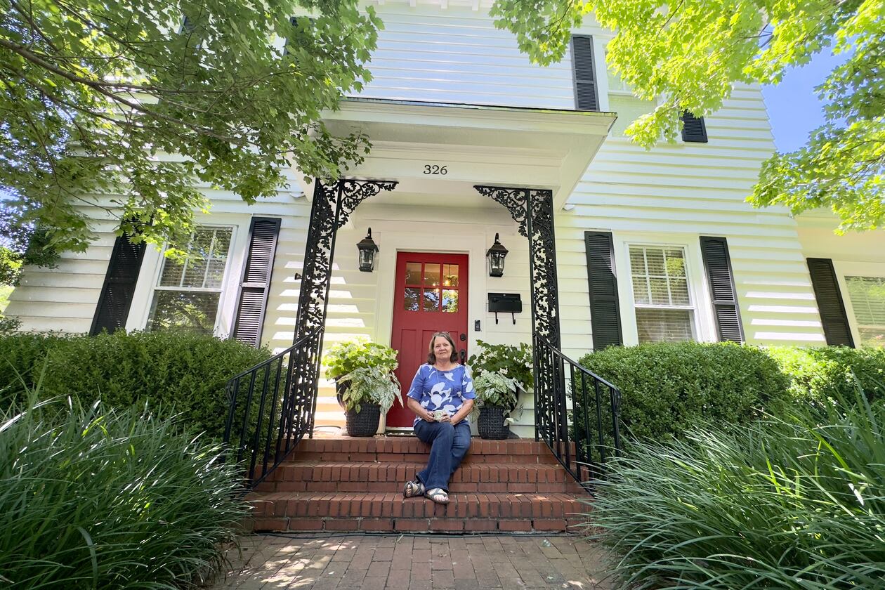 Kay Morrill of Fort Valley has voted for Donald Trump in 2016 and 2020. She's not sure what she'll do this time, saying she doesn't consider Trump or Joe Biden fit for the White House. (Joe Kovac Jr. / AJC)