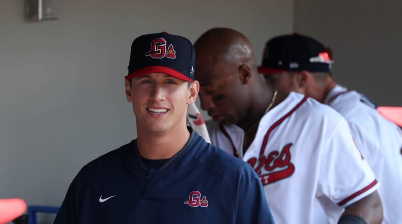 Braves pitcher Lucas Sims. PHOTO / JASON GETZ