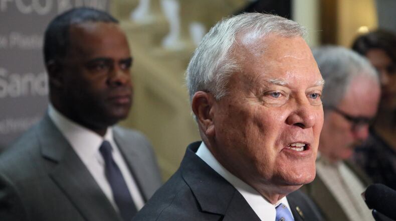 Gov. Nathan Deal said Thursday that voters’ rejection of Amendment 1, which would have created a statewide Opportunity School District to take control of failing schools, “was not my failure.” He said: “The failure of this passing is impacting on those 68,000 children who are still stuck in chronically failing schools. We’re going to see what the local jurisdictions are willing to do about that. The ball is totally in their court right now.” BOB ANDRES /BANDRES@AJC.COM