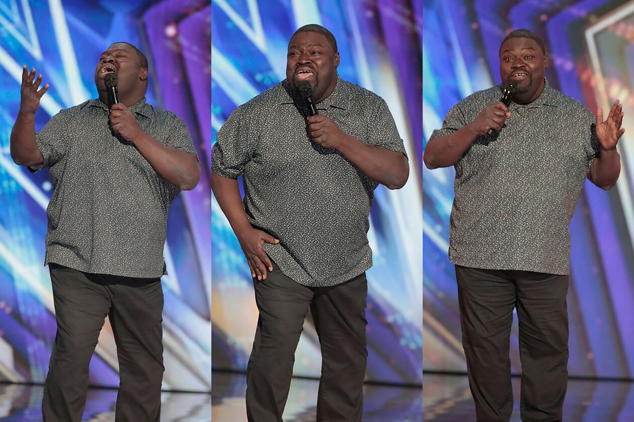 Ashford Sanders of Atlanta got four yeses from judges during his initial audition that aired on NBC's "America's Got Talent" on July 14, 2026. He will be on the live show airing Tuesday, Aug. 18. (Courtesy of NBC)