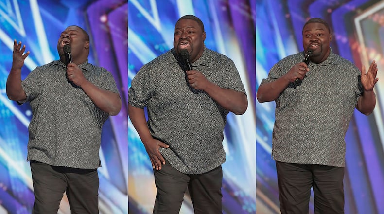 Ashford Sanders of Atlanta got four yeses from judges during his initial audition that aired on NBC's "America's Got Talent" on July 14, 2026. He will be on the live show airing Tuesday, Aug. 18. (Courtesy of NBC)