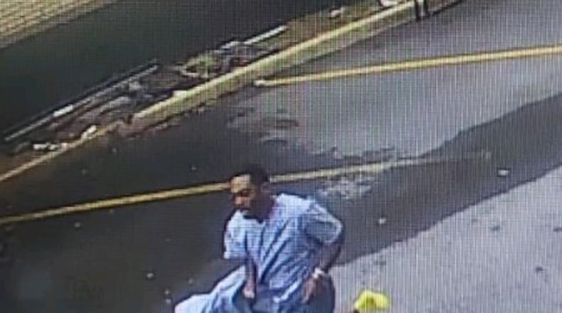Atlanta police have asked anyone who finds the man's discarded hospital gown or socks to call 911.