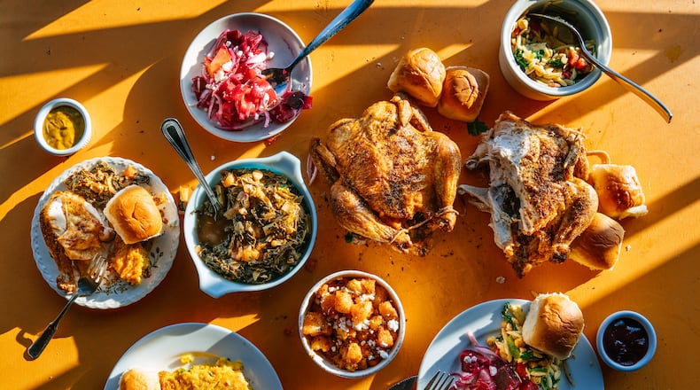 Dishes from the menu of Nani’s Rotisserie Chicken. / Photo by Thomas Schambach