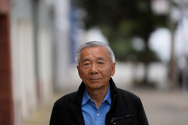 William Fong poses for photos in San Francisco, Wednesday, April 23, 2025. (AP Photo/Jeff Chiu)