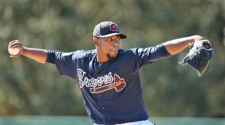 FanGraphs predicts Julio Teheran will be one of the few bright spots in the Braves' rotation. (Curtis Compton/ccompton@ajc.com)