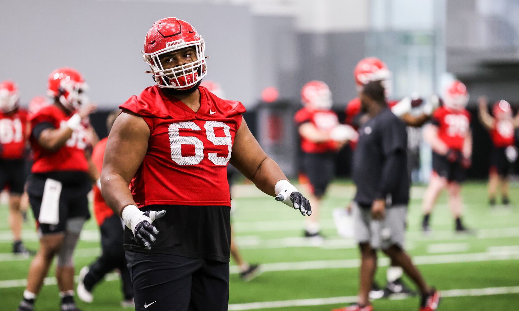 Georgia offensive lineman Jamaree Salyer