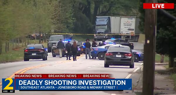 The suspect's vehicle was tracked to an area near the intersection of Jonesboro Road and Midway Street.