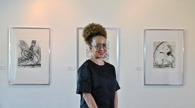 October 8, 2021 Atlanta - Portrait of new executive director Karen Comer Lowe at Hammonds House Museum in Atlanta on Friday, October 8, 2021. (Hyosub Shin / Hyosub.Shin@ajc.com)