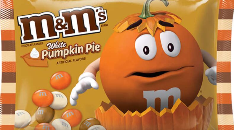 M&Ms White Pumpkin Pie candies are on store shelves ahead of the fall season.