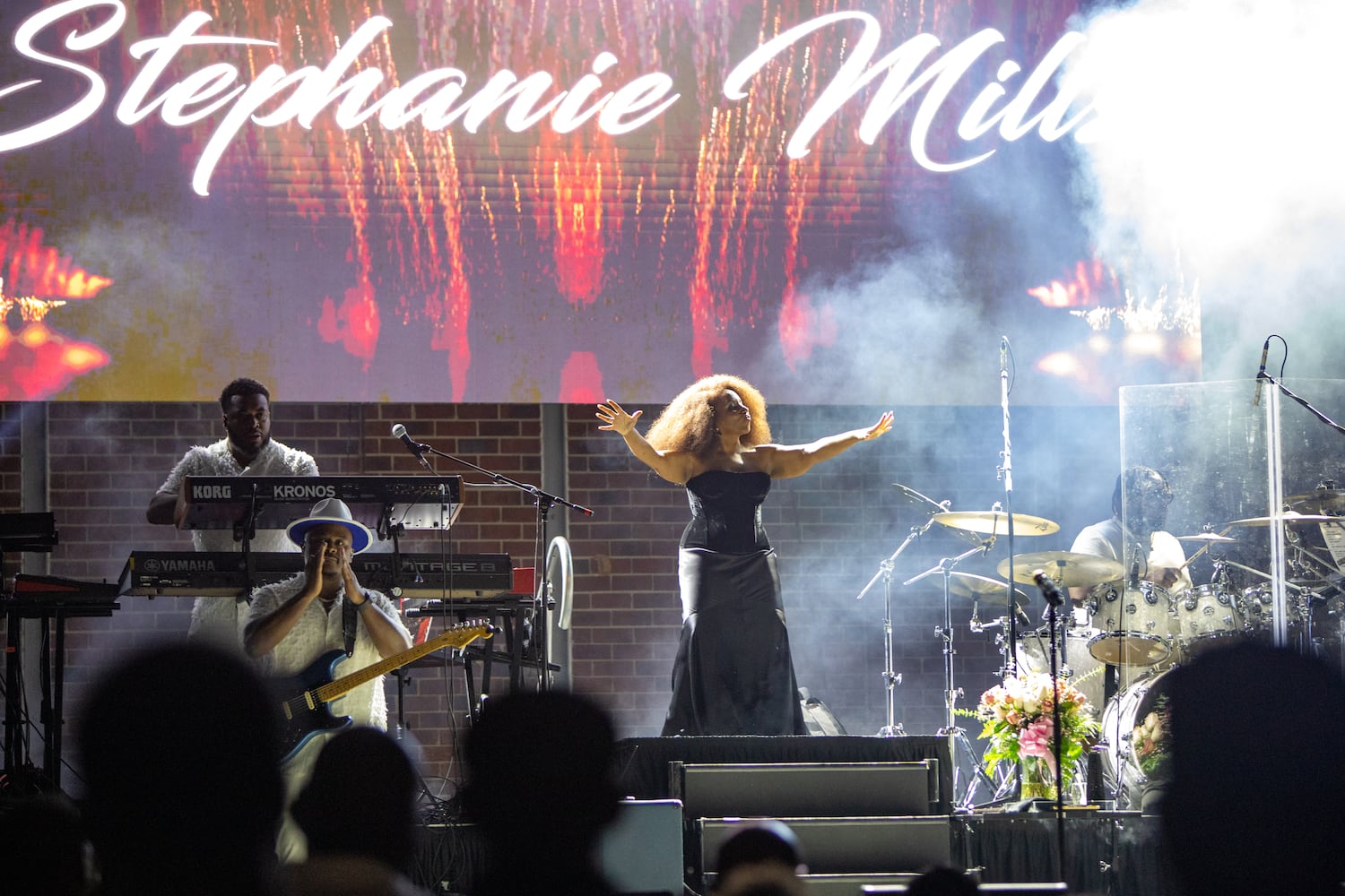 Stephanie Mills, Jeffrey Osborne and comedian Michael Colyar perform at Stockbridge Amphitheater
