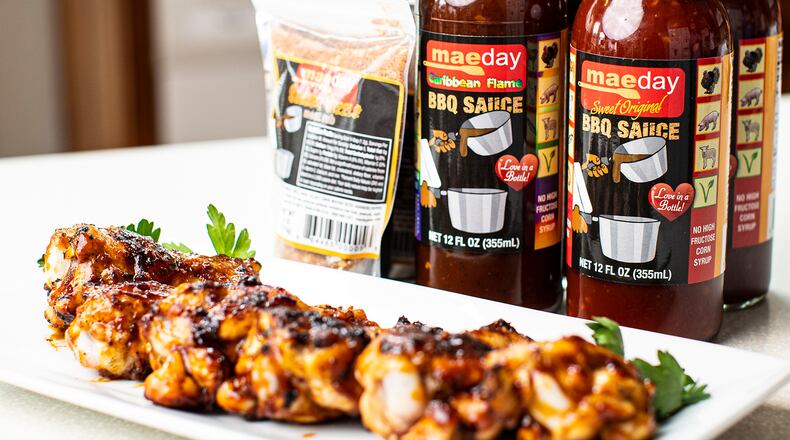 Caribbean Flame barbecue sauce from Maeday Gourmet Sauces 
CONTRIBUTED BY ARSHLEY EMILE