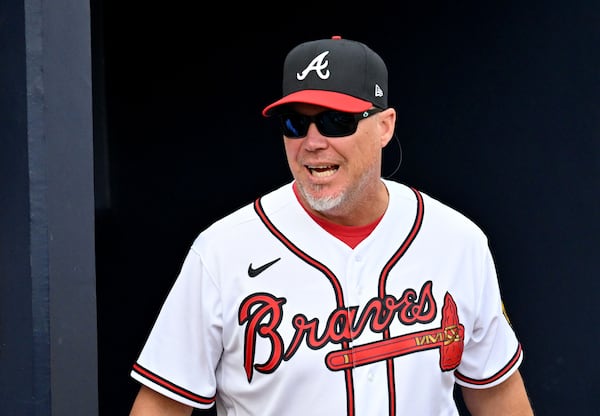 Atlanta Braves legend Chipper Jones drew a large response to a recent social media post. (Hyosub Shin/AJC)