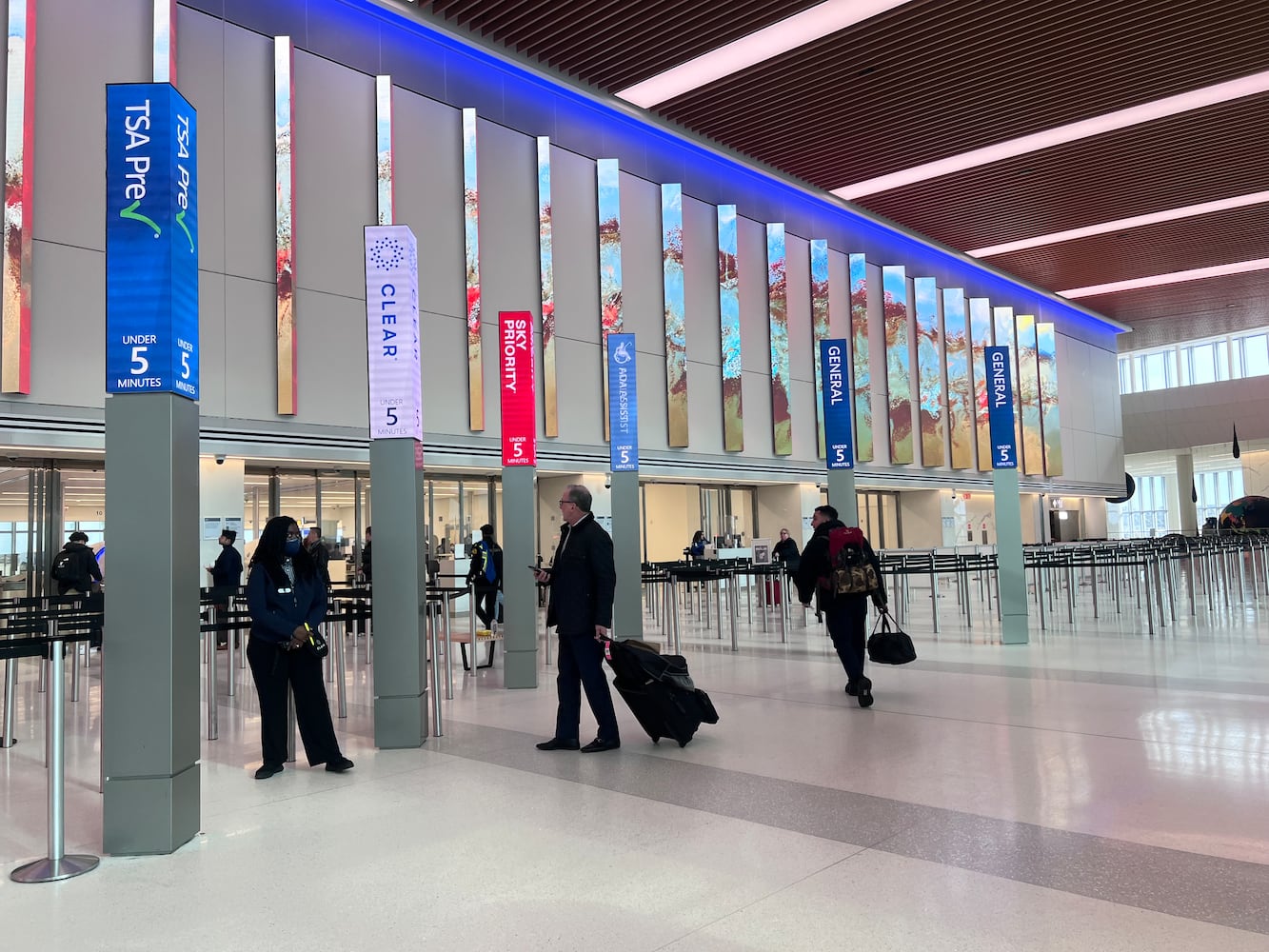 TSA checkpoint at LaGuardia's Terminal C