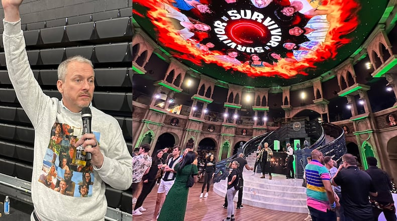 Ron Clark's big "Survivor" party April 12 at his Ron Clark Academy which featured a DJ, "Survivor"-themed cocktails and a gym full of "Survivor" games. RODNEY HO/rho@ajc.com