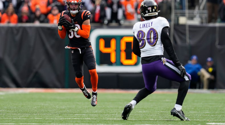 Safety Jessie Bates III, a second-team All-Pro in 2020, signed a four-year, $64 million contract with the Falcons in free agency. (AP file photo/Jeff Dean)