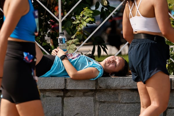 Dreaming of that post-race nap. 