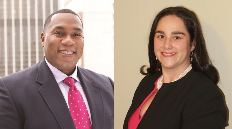 Gerald Evans (left), Julie Newman