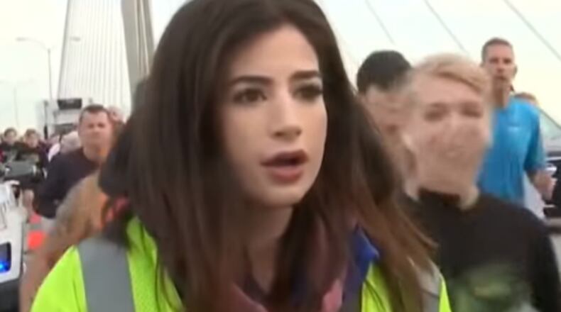 The runner who allegedly smacked WSAV-TV anchor Alex Bozarjian’s backside during a Savannah road race has been charged, according to multiple news outlets.