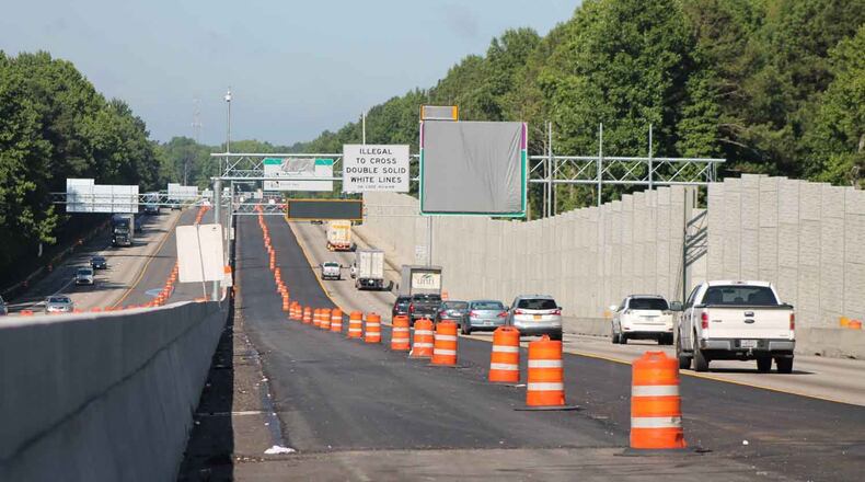 The Georgia Department of Transportation will open a 10-mile extension of the I-85 express lanes in Gwinnett County on Saturday.