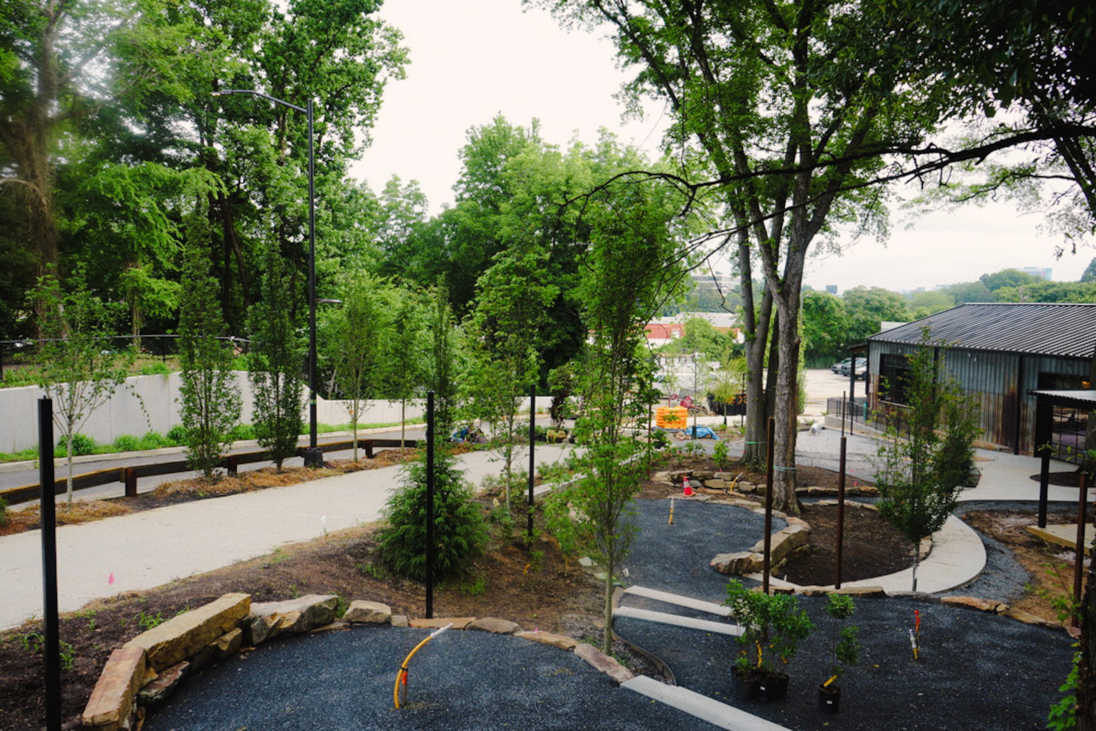 The Grove at Monday Night Brewing's West Midtown location will feature multiple outdoor zones, including patios and an amphitheater-style performance space. (Courtesy of Monday Night Brewing)