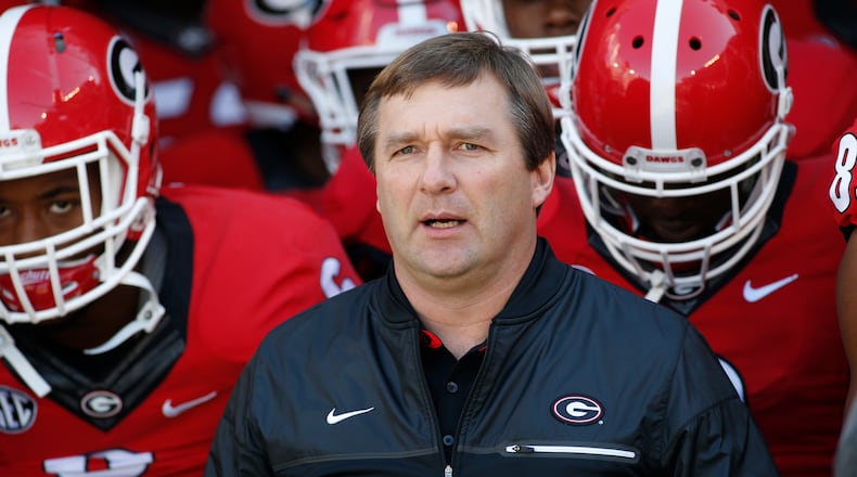Kirby Smart is entering his second season as the Bulldogs' head football coach.