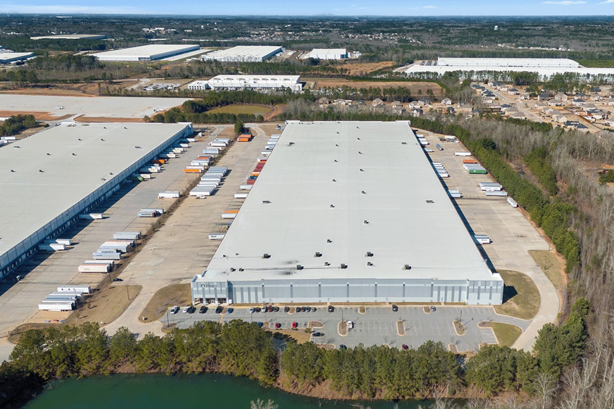 Bridge Logistics Properties filed state paperwork in November 2025 to build a large industrial park in the city of South Fulton. Pictured is a different distribution center owned by the same developer in McDonough. (Courtesy of Bridge Logistics Properties)