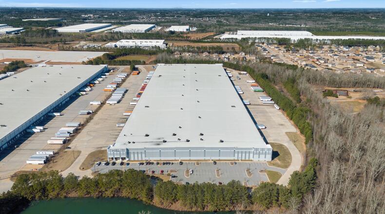 Bridge Logistics Properties filed state paperwork in November 2025 to build a large industrial park in the city of South Fulton. Pictured is a different distribution center owned by the same developer in McDonough. (Courtesy of Bridge Logistics Properties)