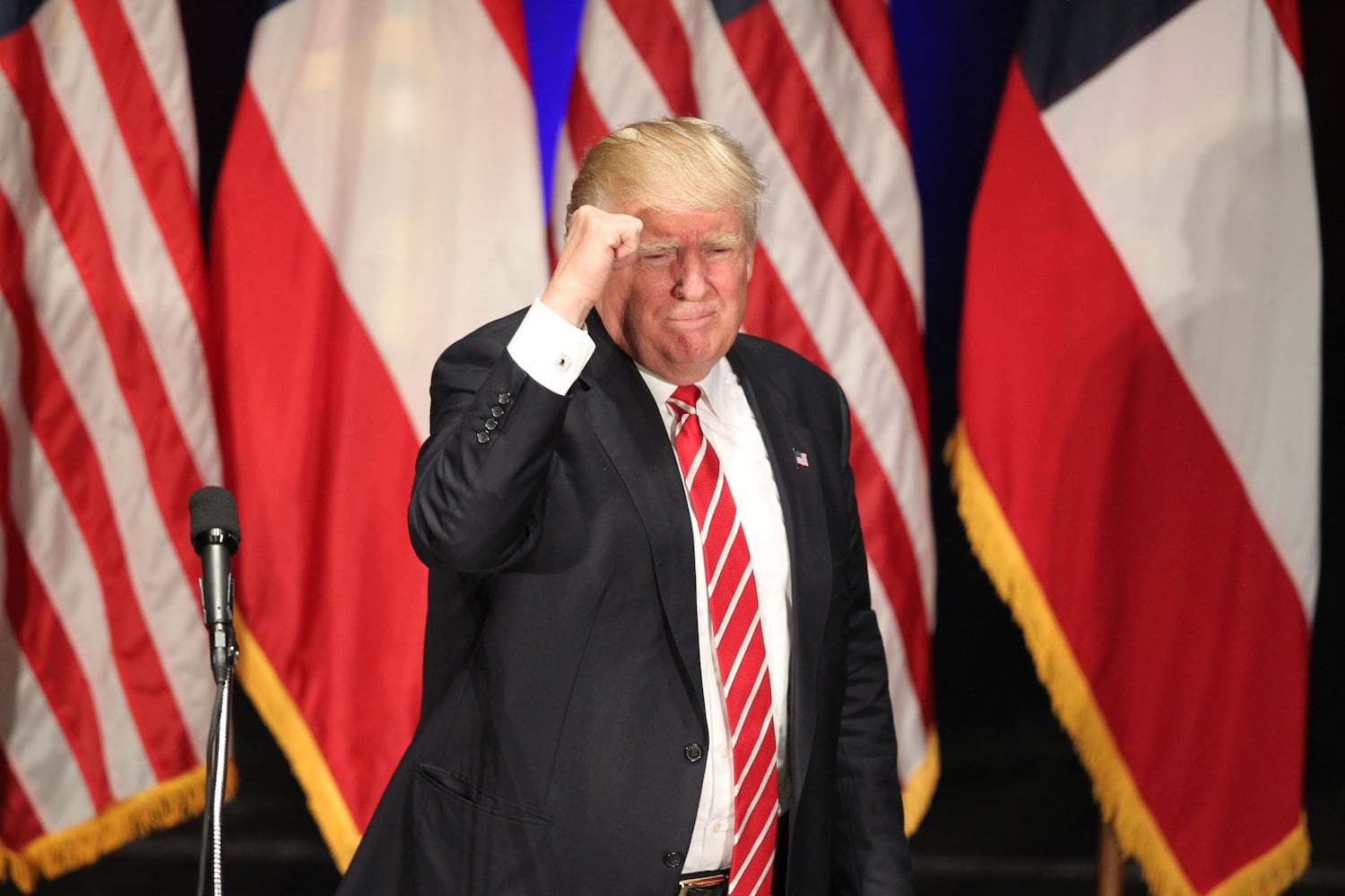 The scene: Donald Trump visits Atlanta