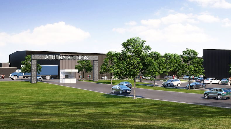 Athena Studios in Athens will open in early 2023 with two soundstages and four more will be ready to go by 2024. This is a rendering. REYNOLDS CAPITOL