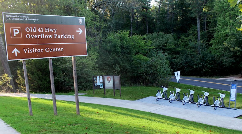 The Town Center Community Improvement District has opened its sixth bike share station at Kennesaw Mountain National Battlefield Park.