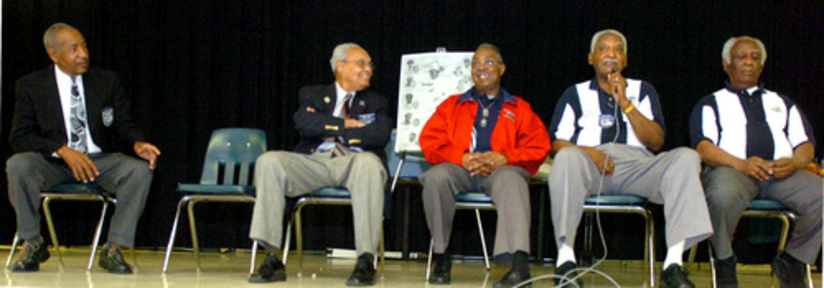 Tuskegee Airmen visit Shamrock Middle School